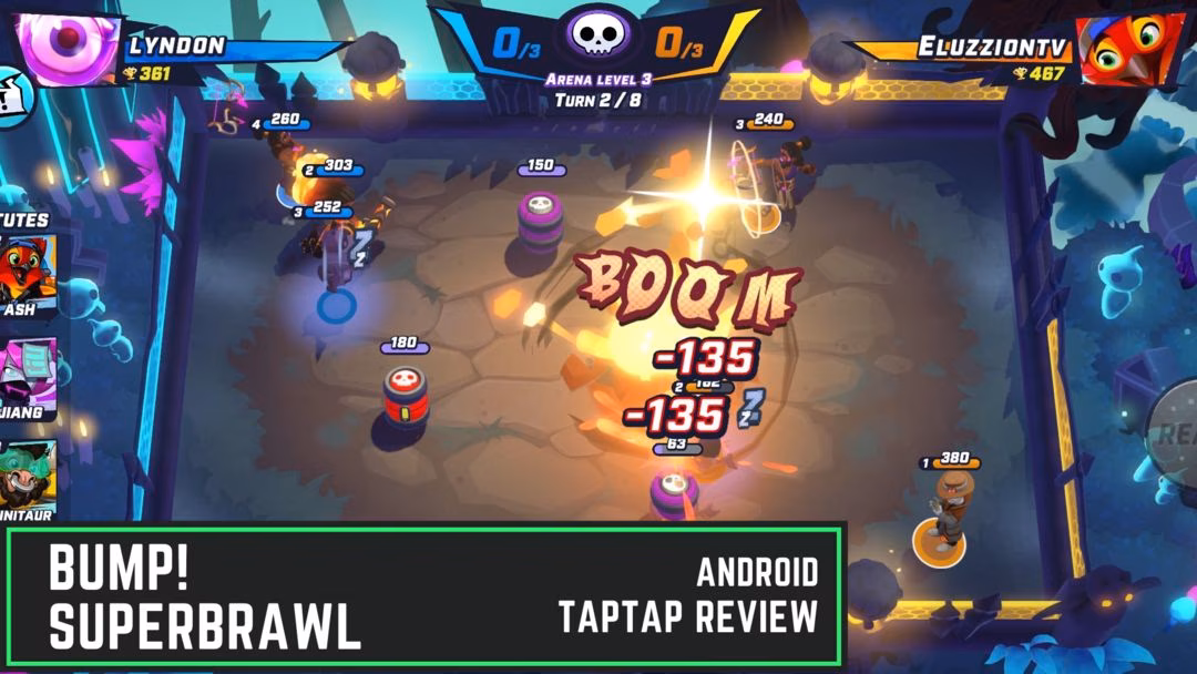 An exciting predictive turn-based 1v1 action | Full Review - BUMP! Superbrawl