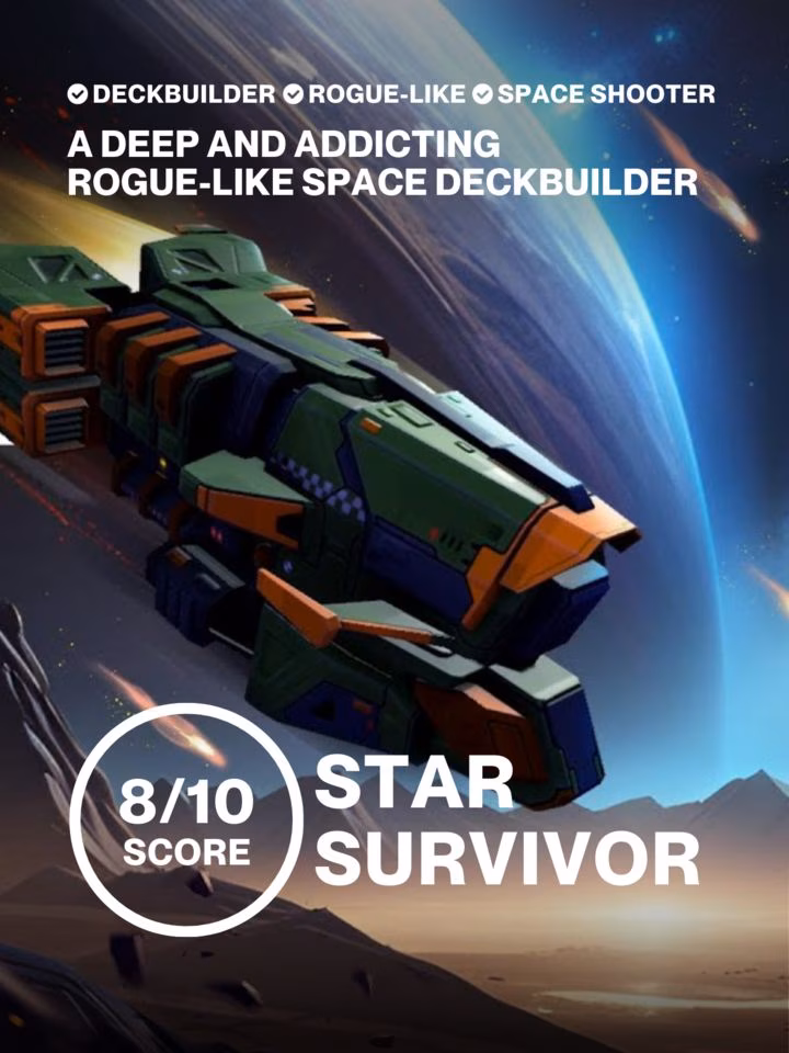 A deep and addicting rogue-like space deckbuilder | Review - Star Survivor