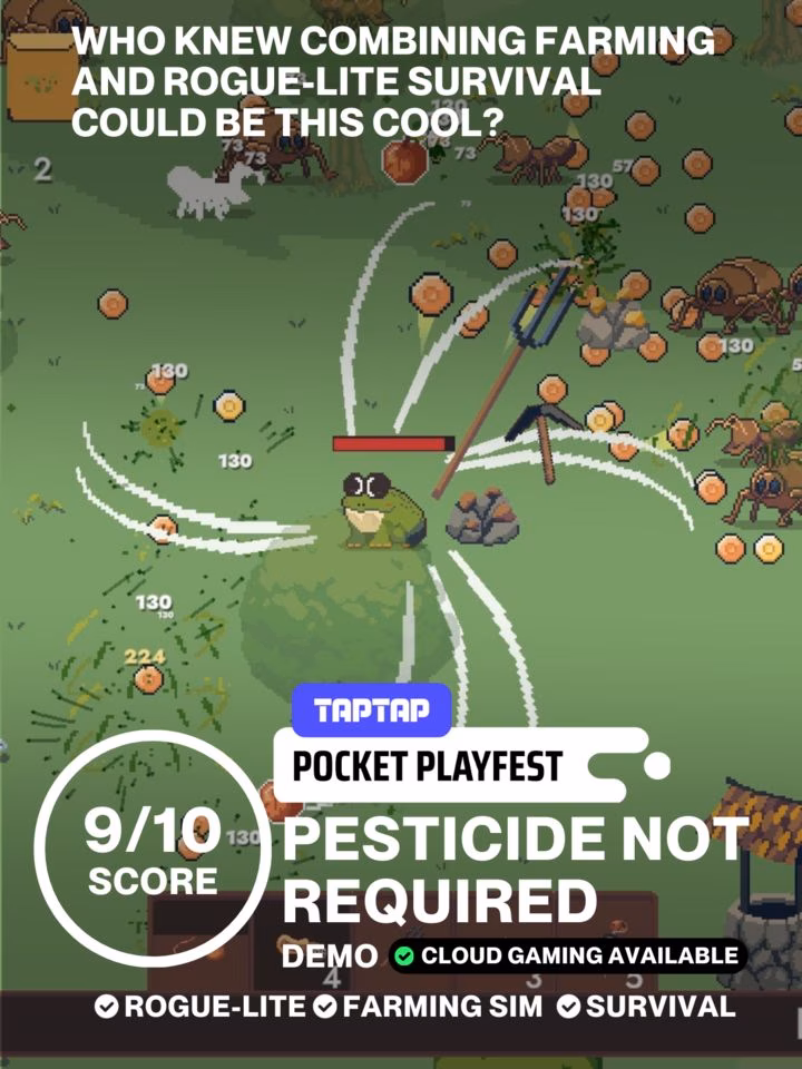 Just one run of the demo and i’m completely sold, now on PC+Mobile (Cloud) | Pesticide Not Required