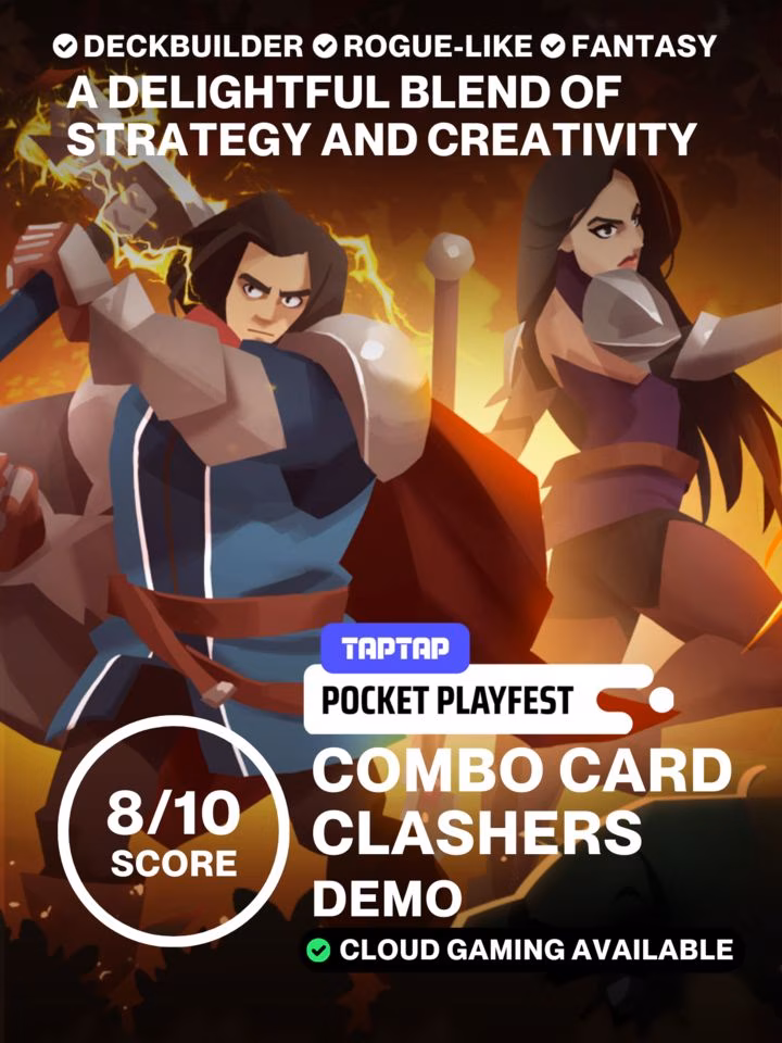 This upcoming fantasy roguelike deckbuilder for PC and Mobile (Cloud) is fire | Combo Card Clashers