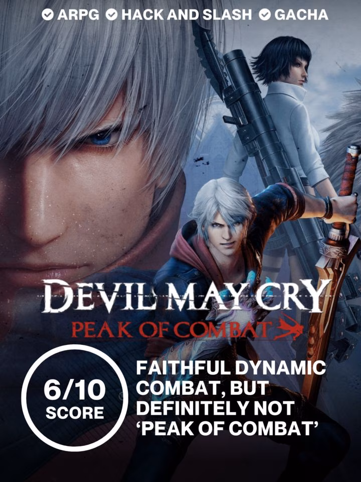 Faithful dynamic combat, but definitely not ‘Peak of Combat’ | Review - Devil May Cry Peak of Combat