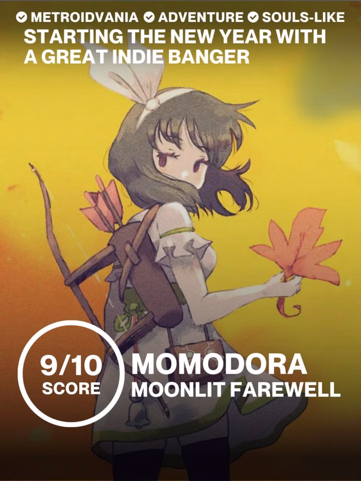 Starting the new year with a great indie banger | Review - Momodora: Moonlit Farewell