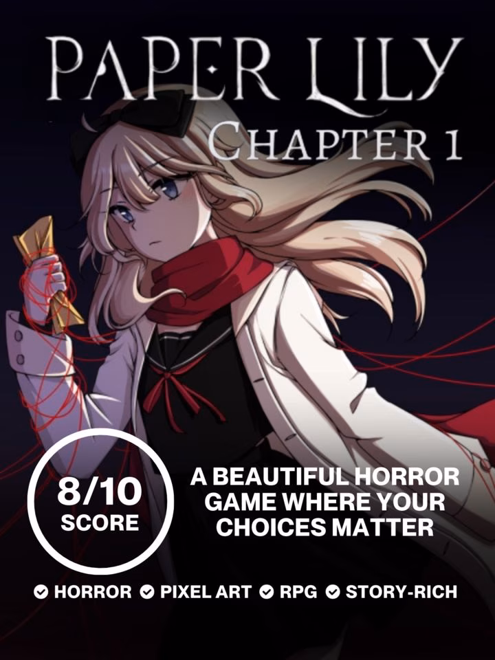 A beautiful horror game where your choices matter | Review - Paper Lily - Chapter 1