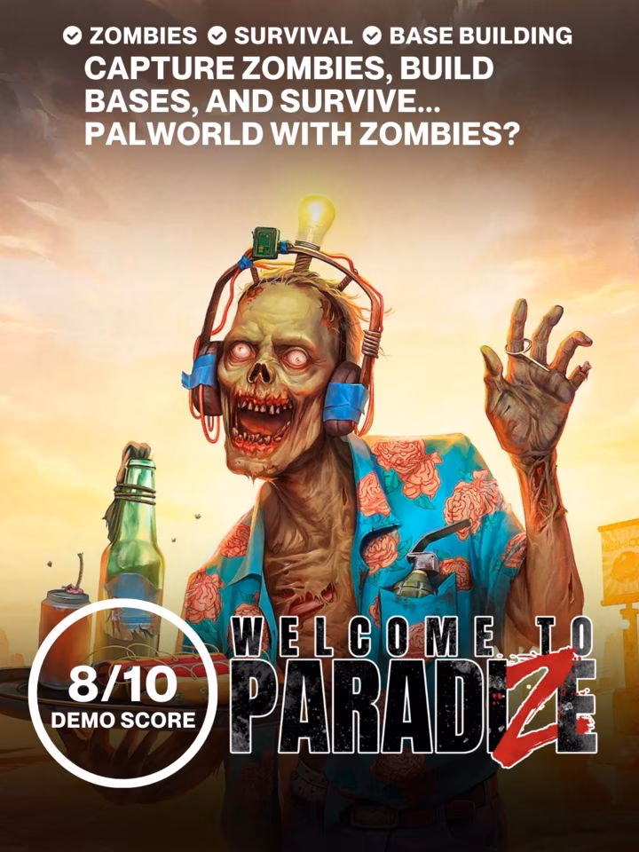 A top-down view Palworld but with Zombies | Demo Review - Welcome to ParadiZe
