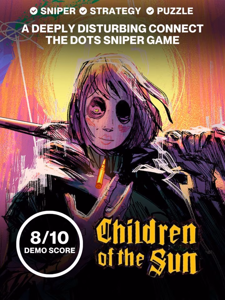 A deeply disturbing connect the dots Sniper game | Review - Children of the Sun Demo
