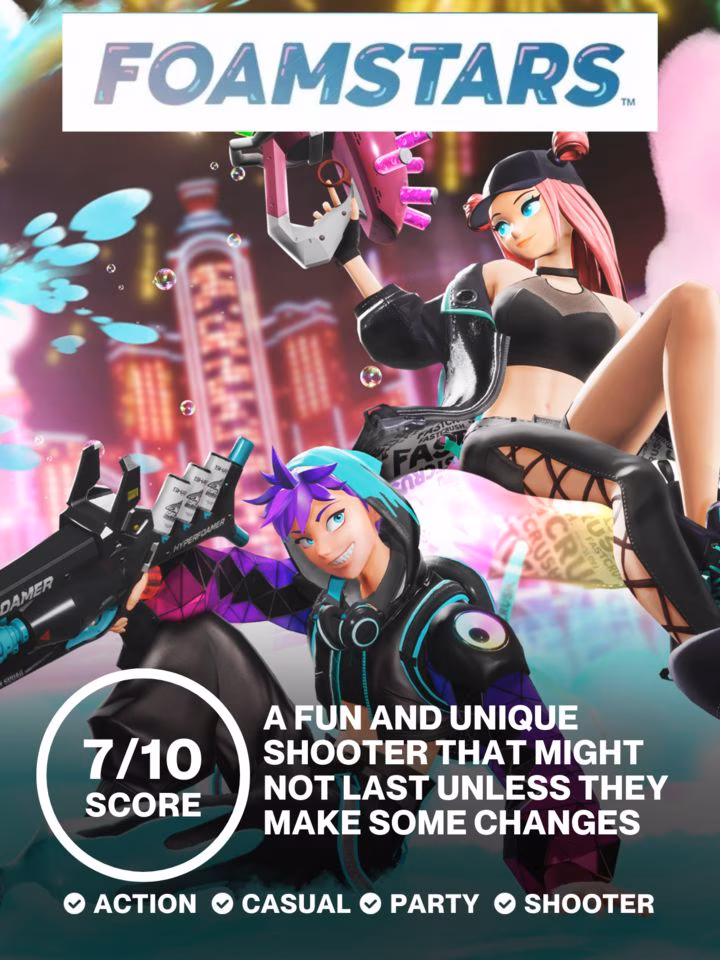 A fun and unique shooter that might not last unless they make some changes | Review - FOAMSTARS
